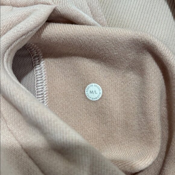 Lululemon Size M/L Pink Oversized Scuba Half Zip Hoodie - Picture 4 of 6